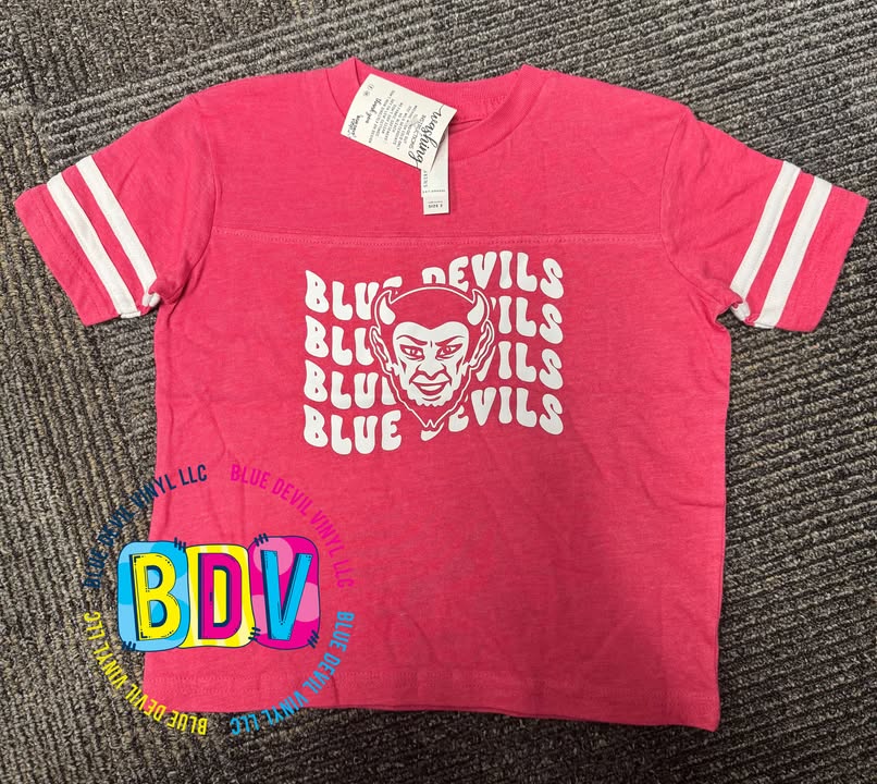 Pink Toddler Jersey Style Tee