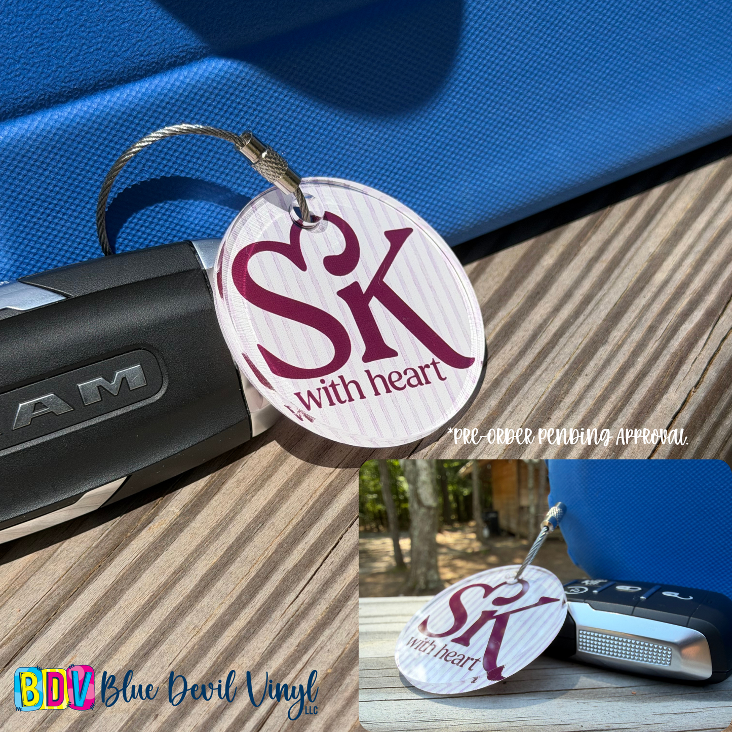 Sigma Kappa Stripped Tags