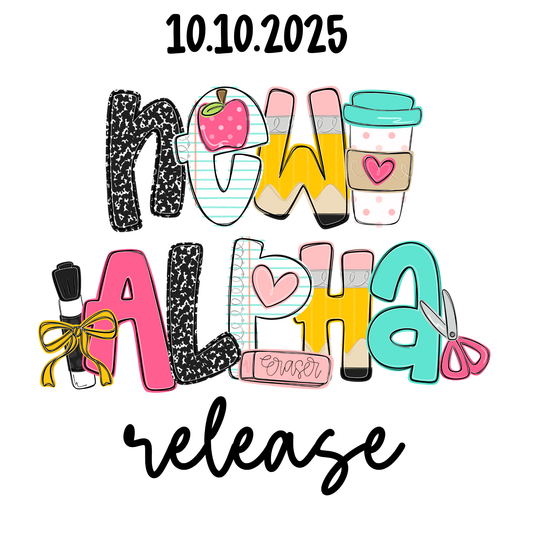 School Alpha - Personalized Bag Tags and Key Chains