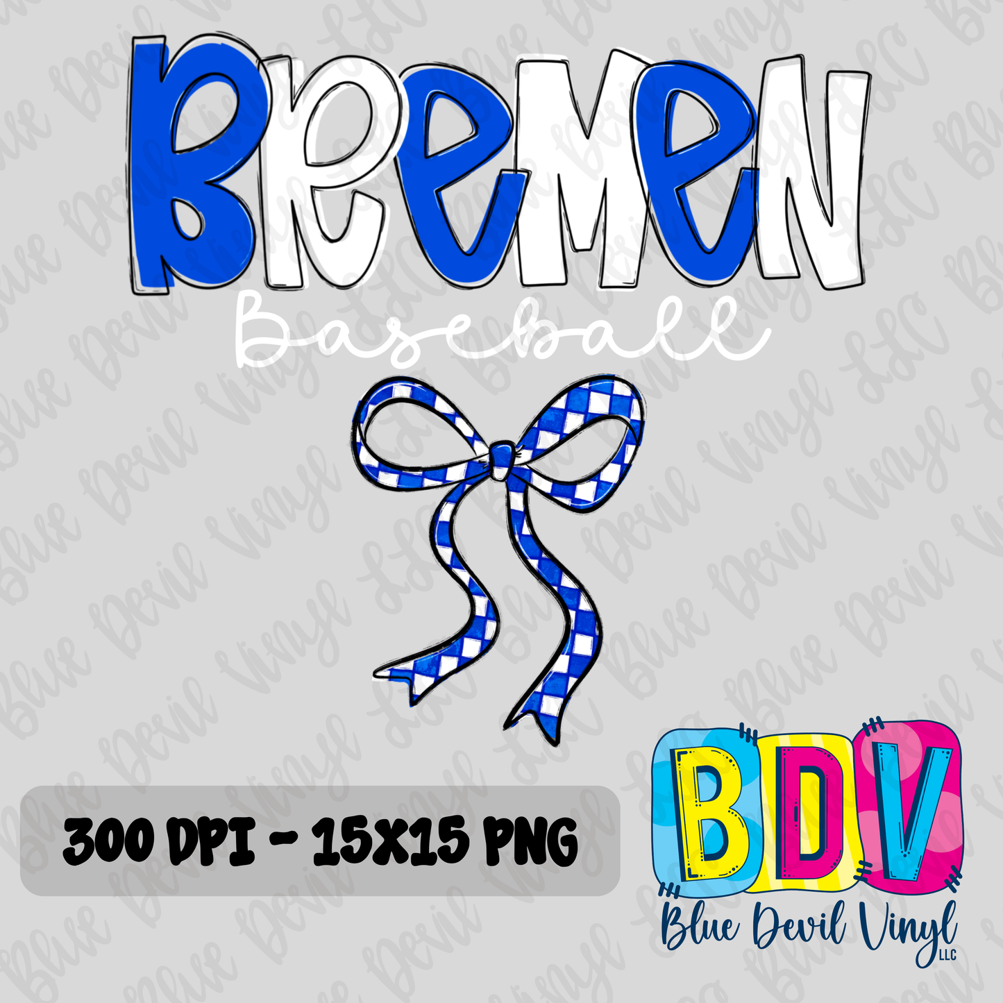 Bremen Baseball with Bow