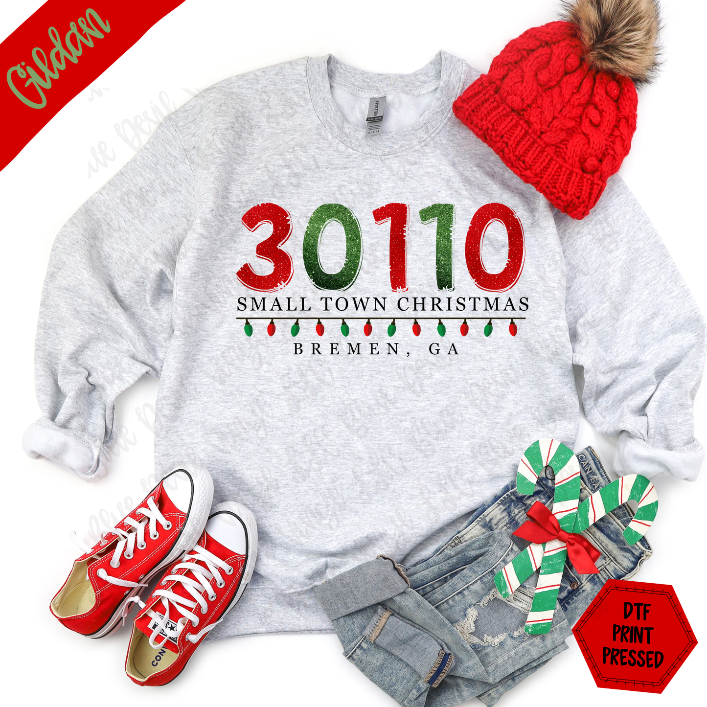 Small Town Christmas - Adult Crewnecks