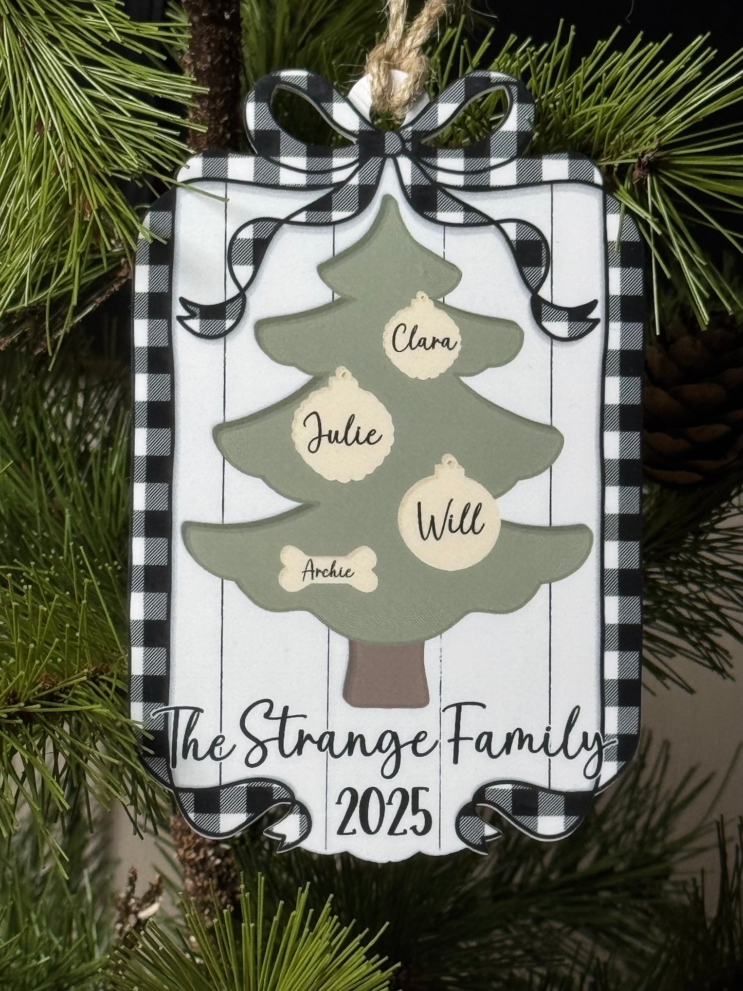 Personalized Christmas Tree Ornament