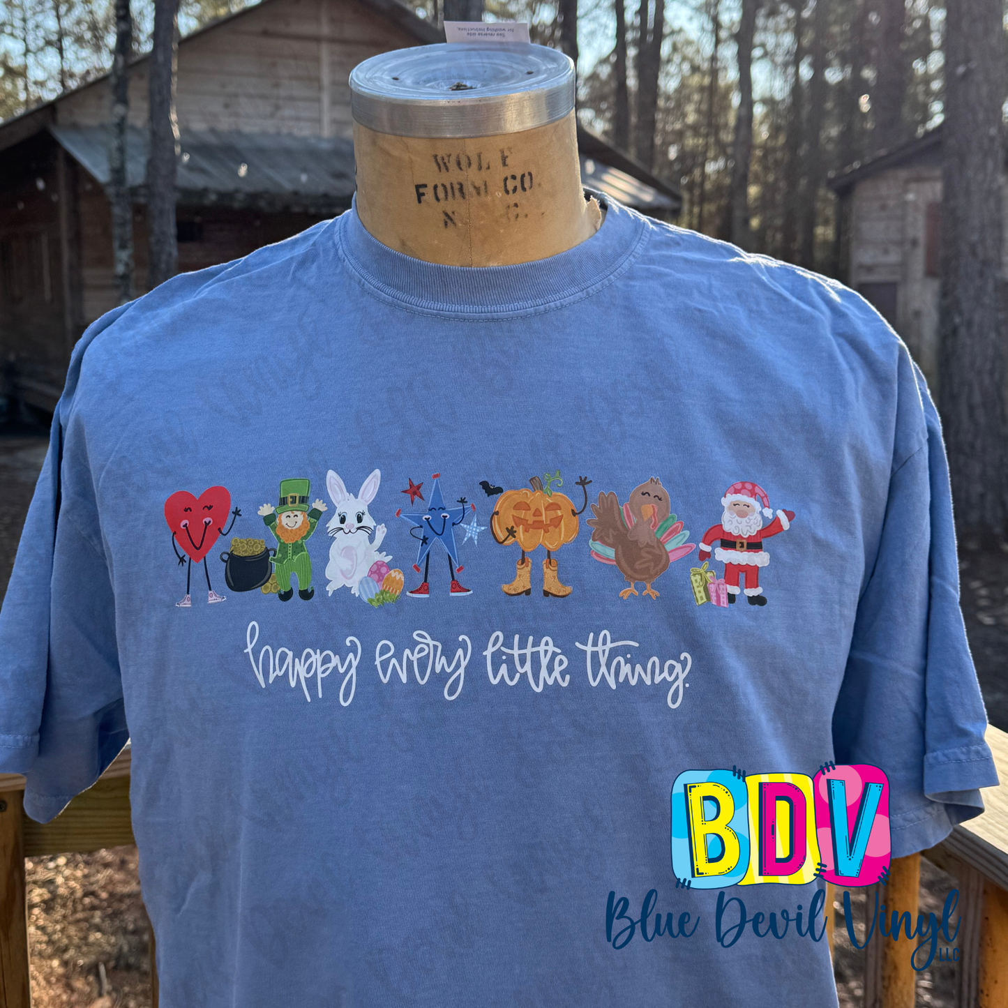 Comfort Color T-Shirt - Happy Every Little Thing design