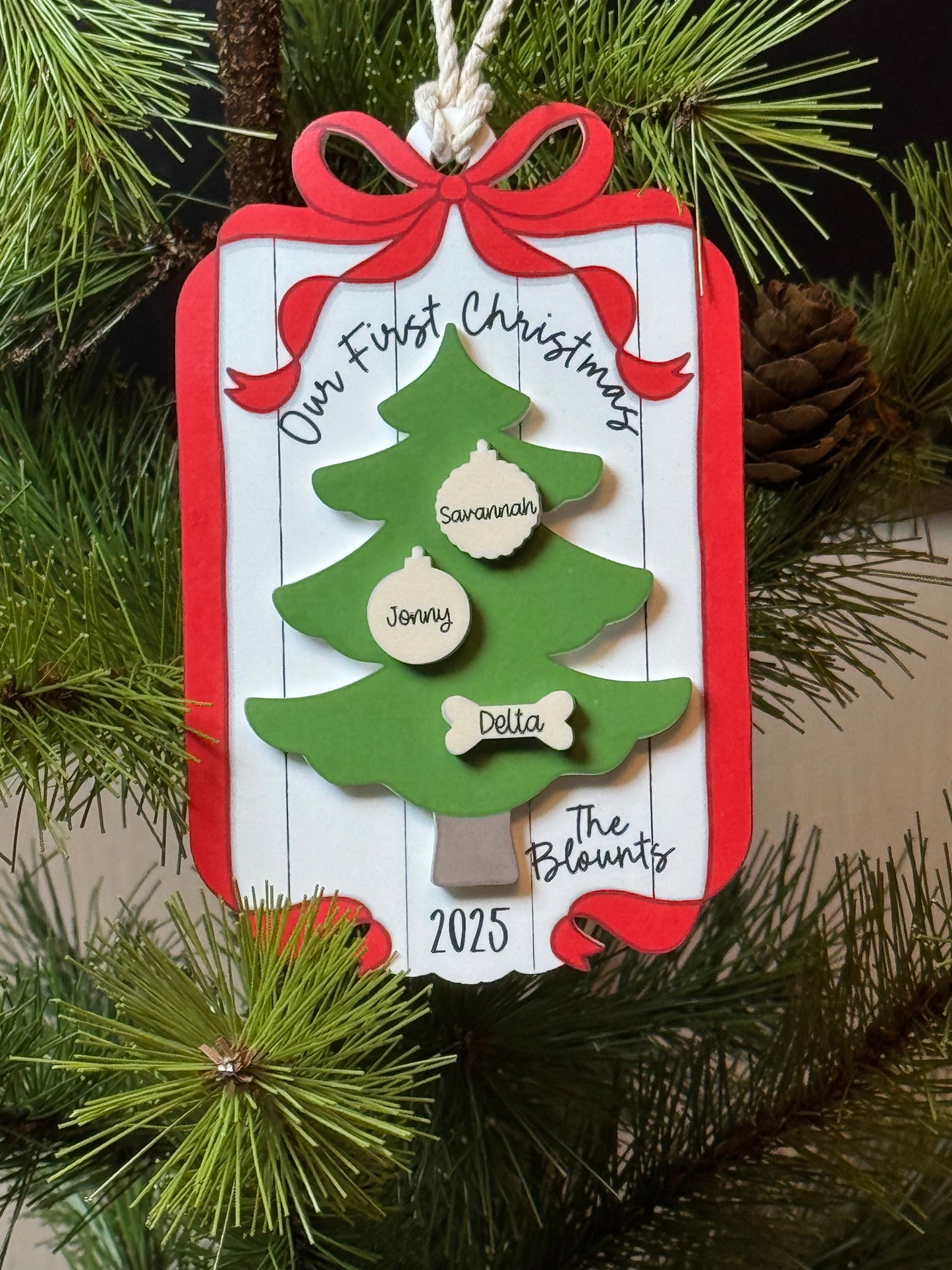 Personalized Christmas Tree Ornament