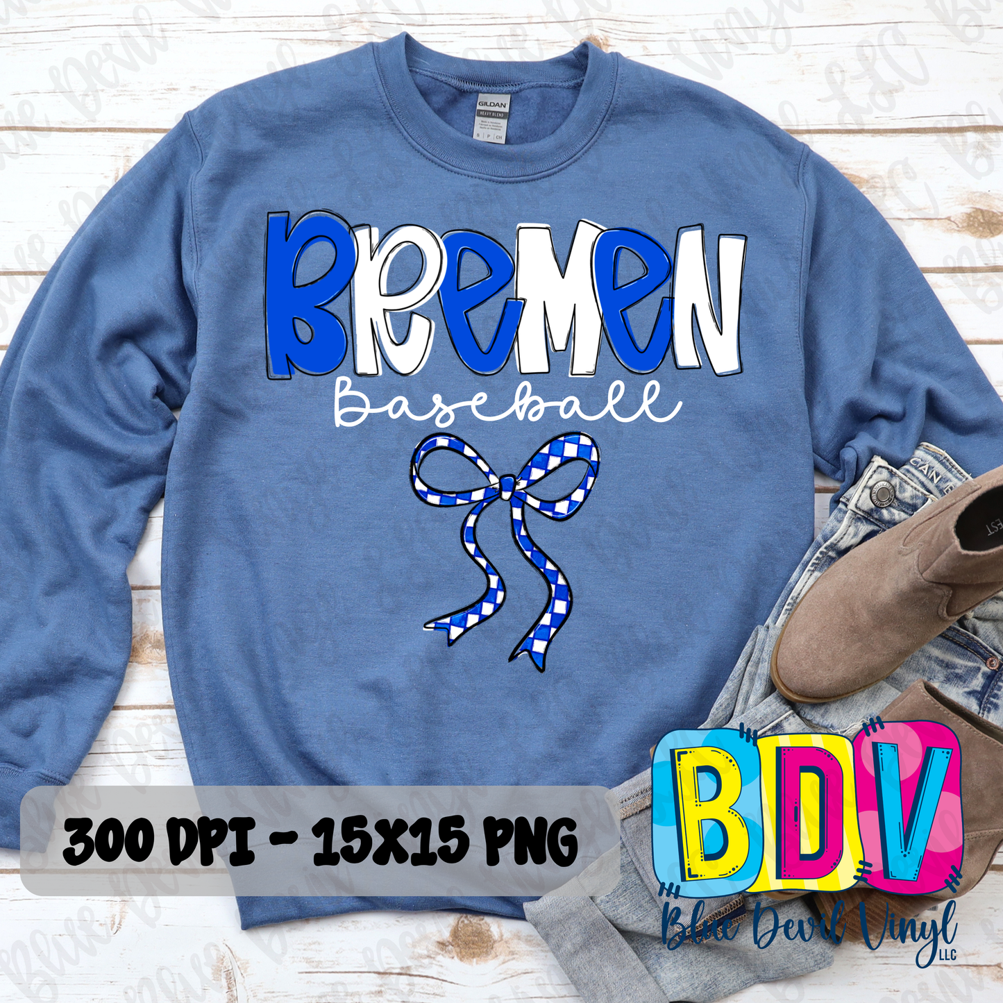 Bremen Baseball with Bow