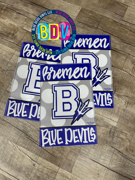 Bremen Blue Devils Garden Flag 