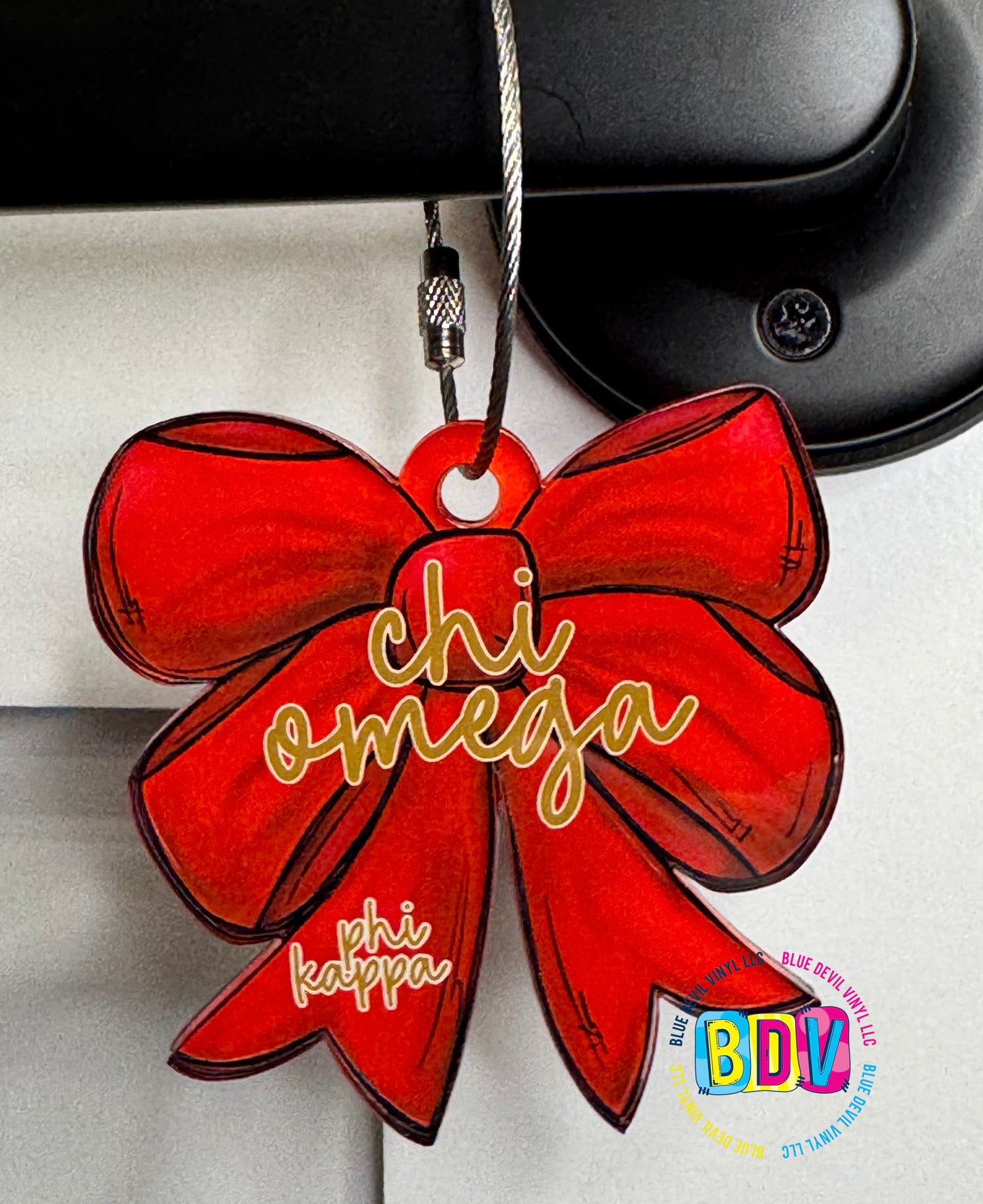 Greek Life Bag Tags - Chi Omega