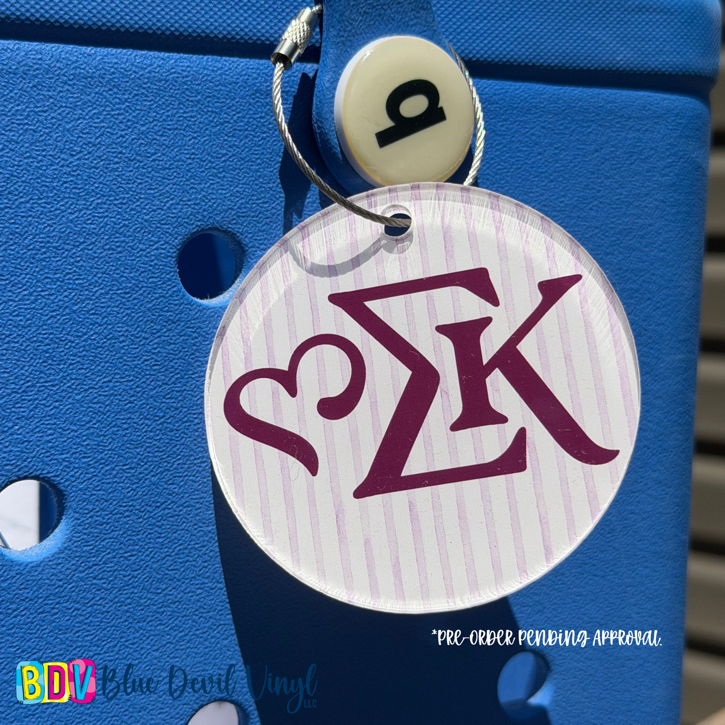 Sigma Kappa Stripped Tags