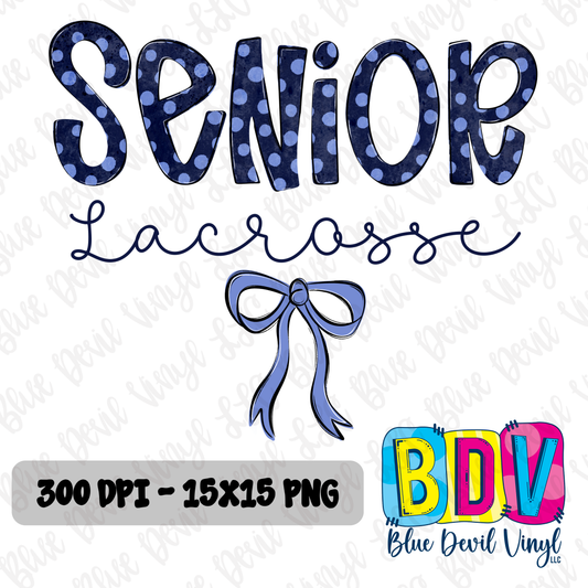 Senior Lacrosse - PNG File