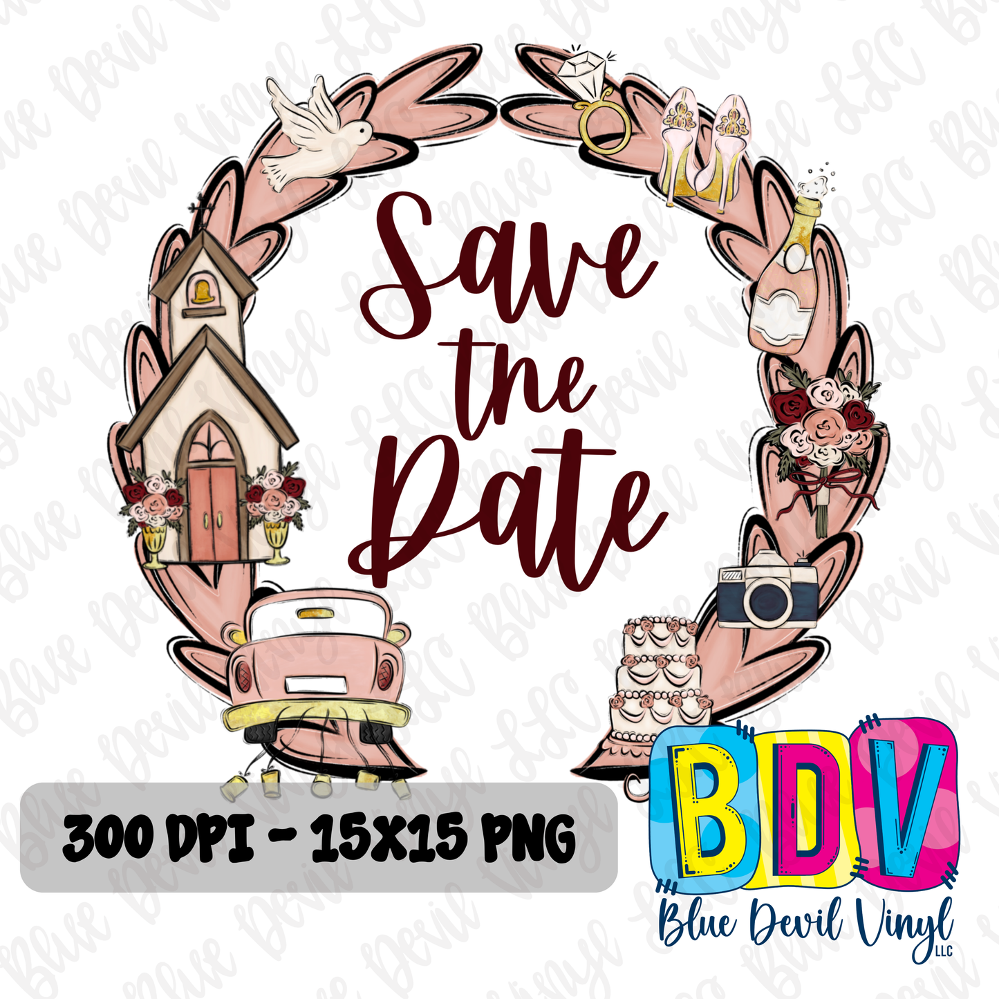 Save The Date - PNG File