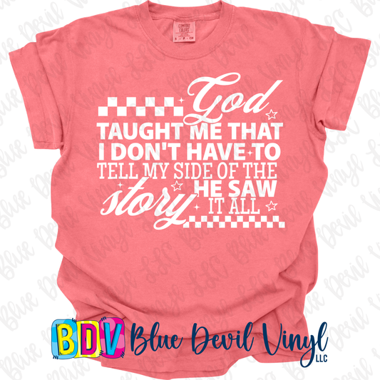 Comfort Color T-Shirts - God Taught Me T-Shirt