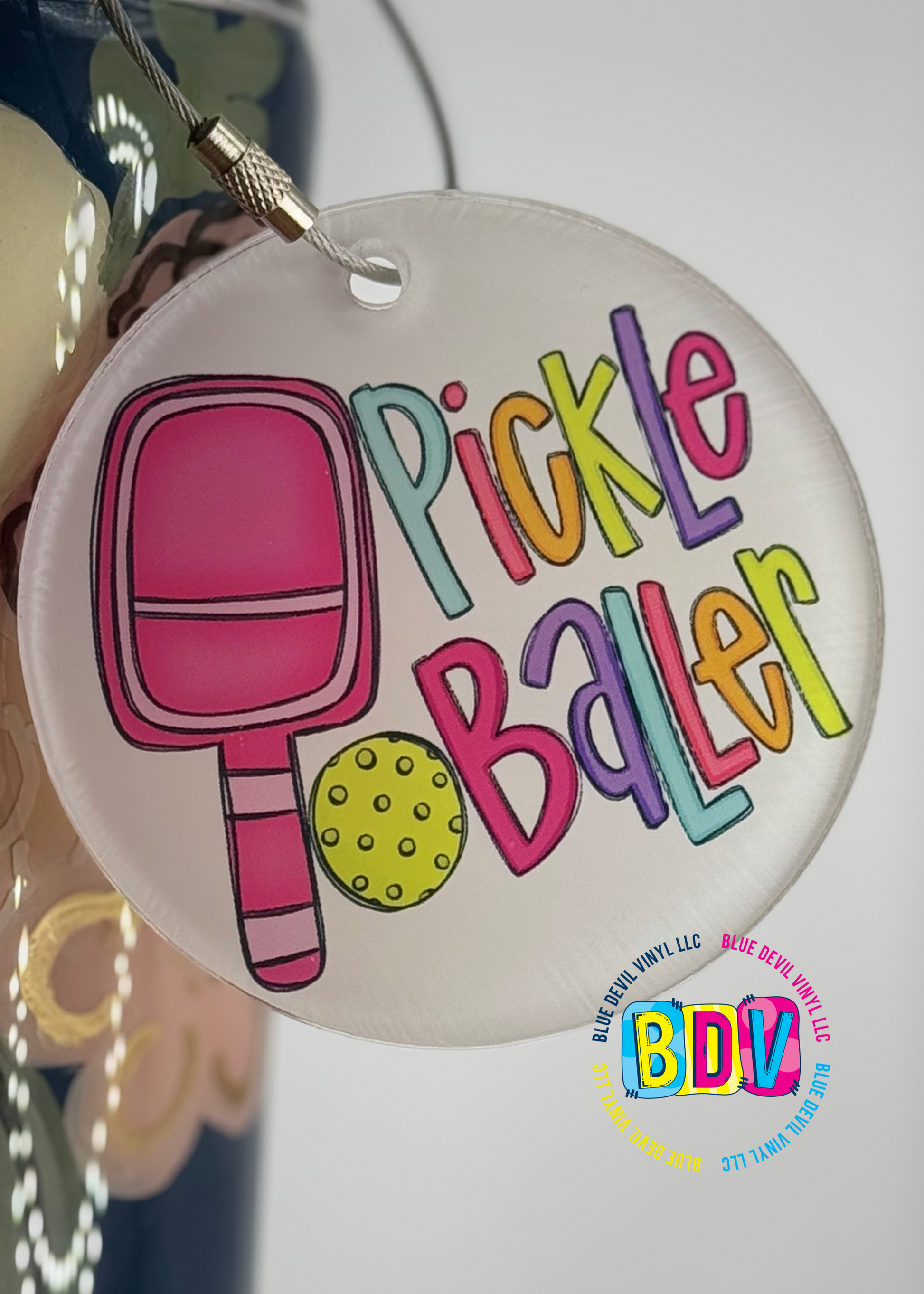 Pickle Baller Bag Tag 