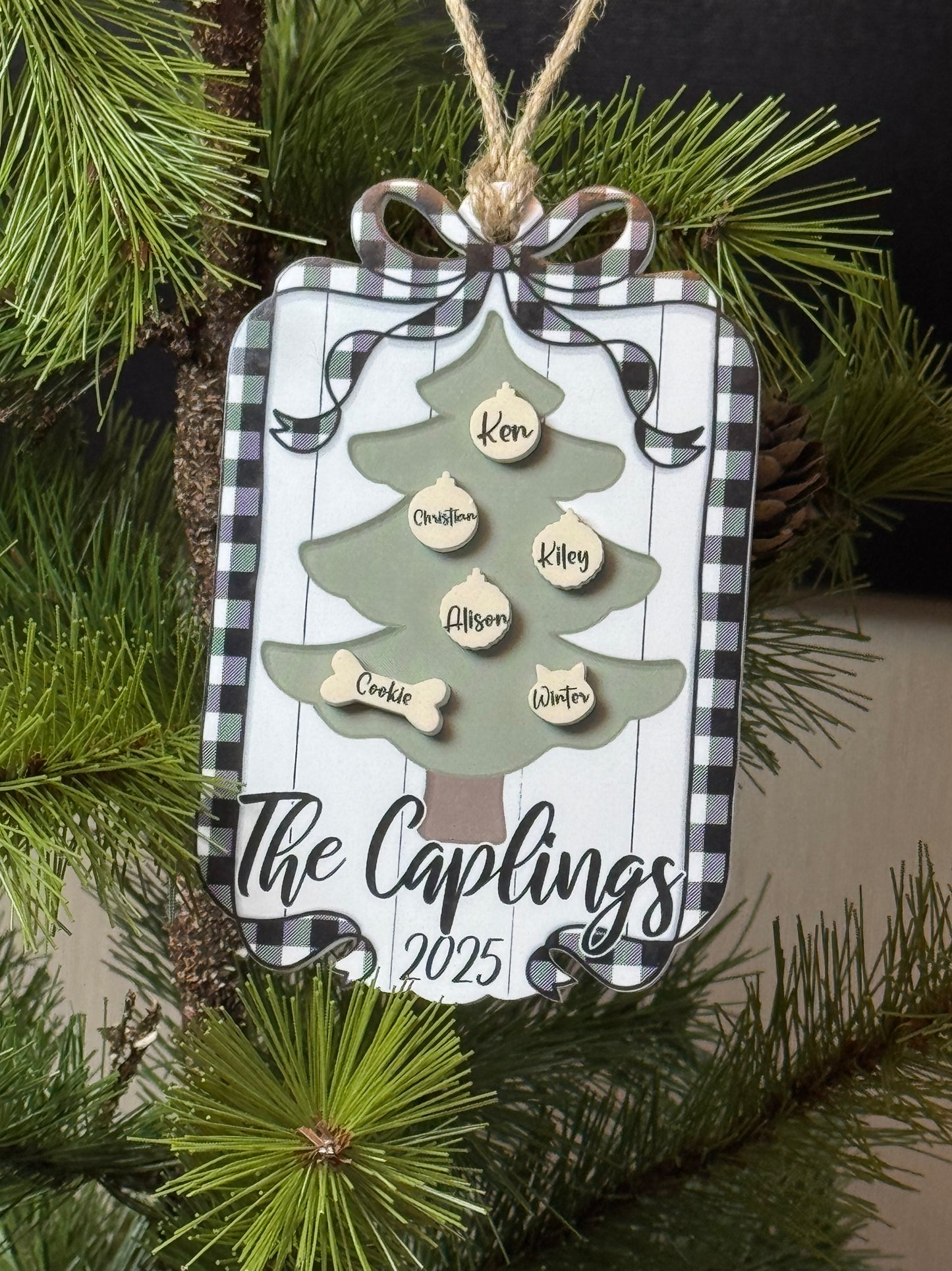 Personalized Christmas Tree Ornament