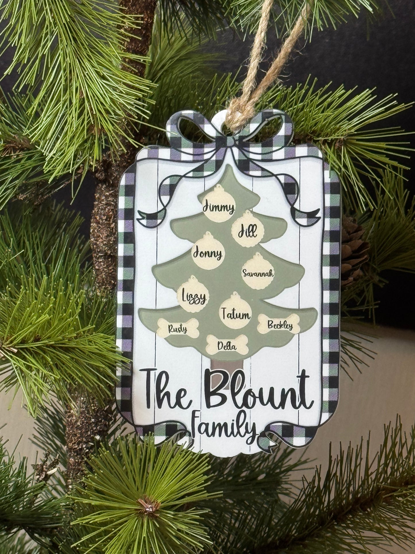 Personalized Christmas Tree Ornament
