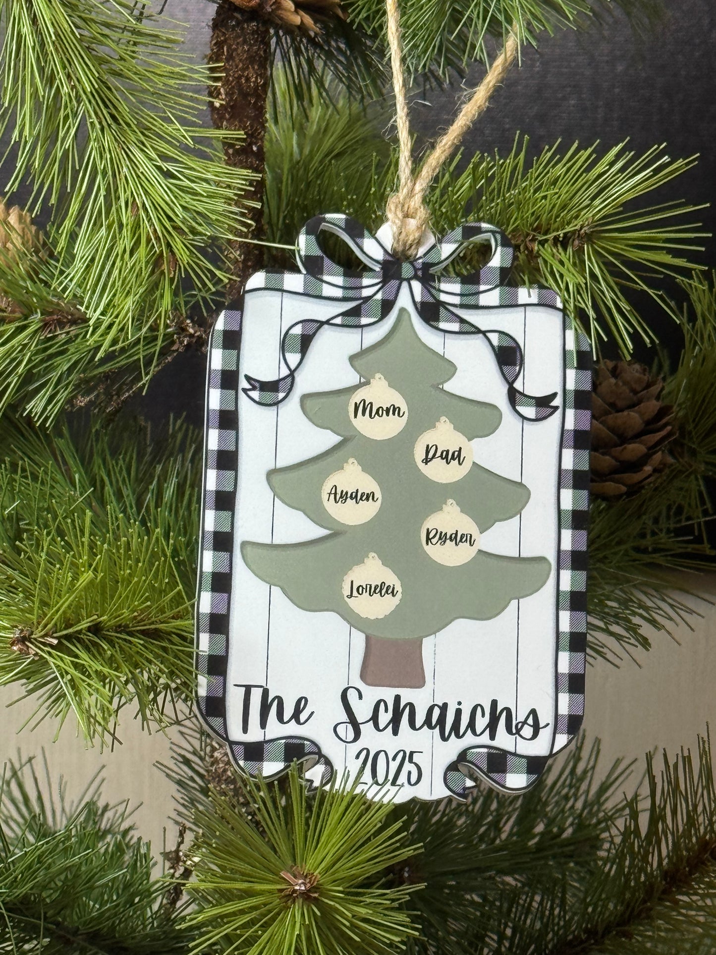 Personalized Christmas Tree Ornament