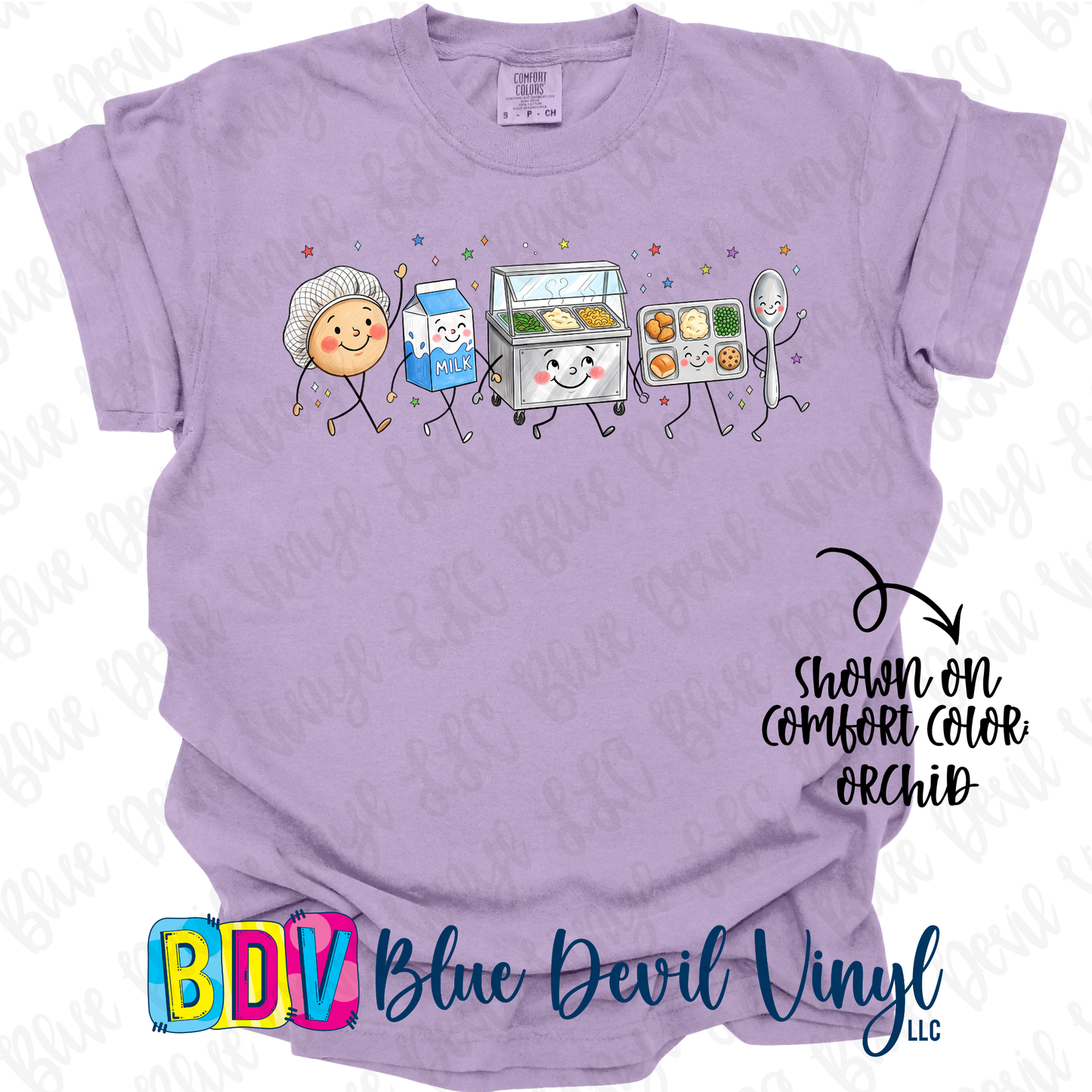 Lunch Crew Doodles T-Shirt
