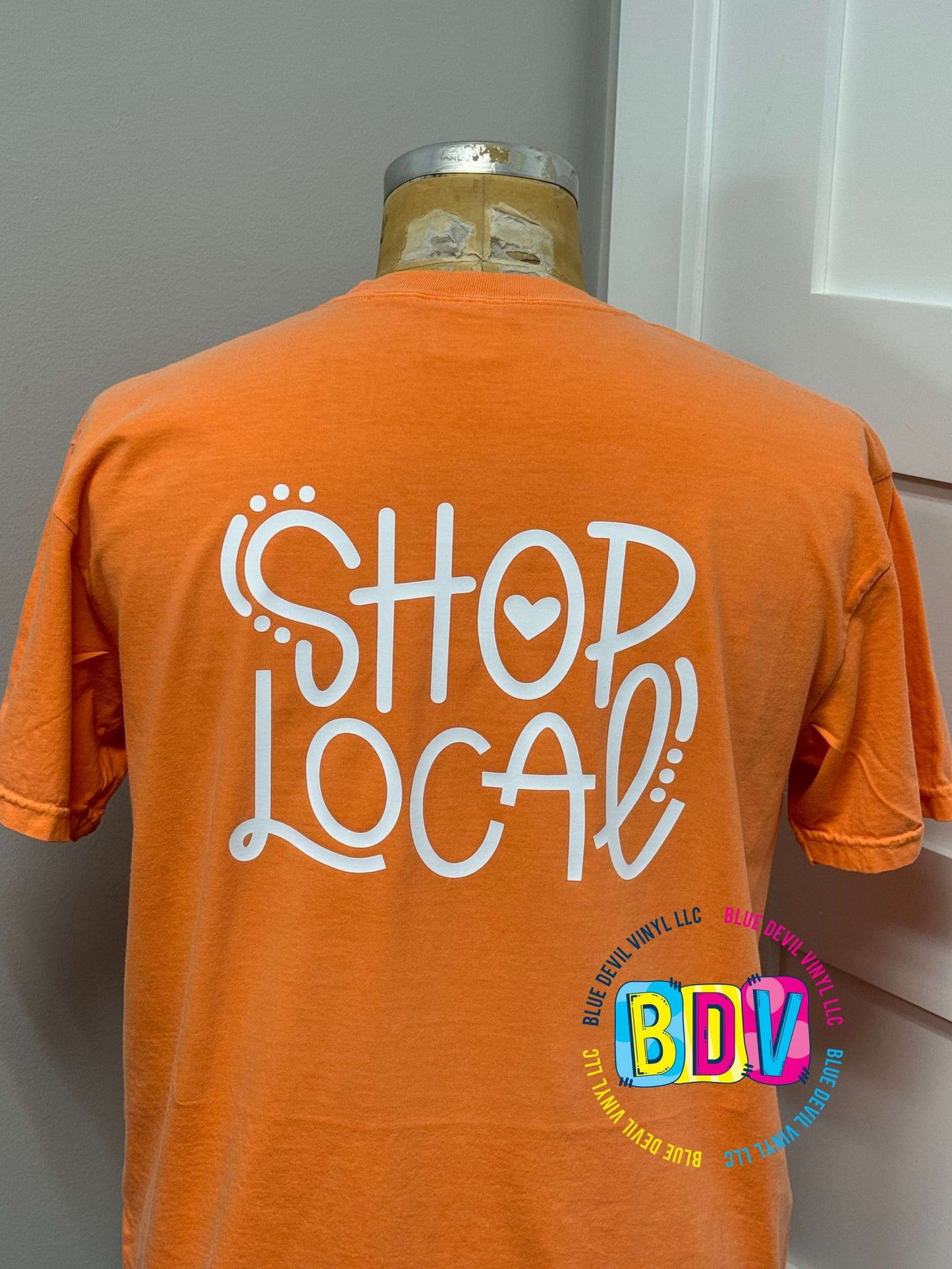 Comfort Color Back Of T-shirt Design - Shop Local
