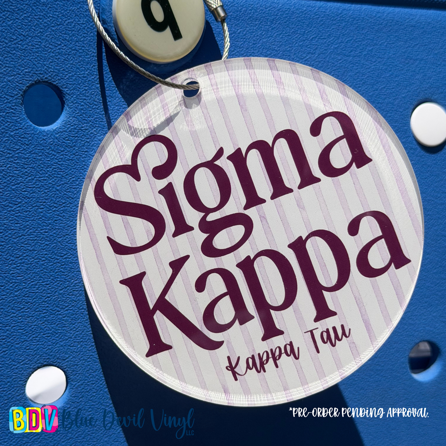 Sigma Kappa Stripped Tags