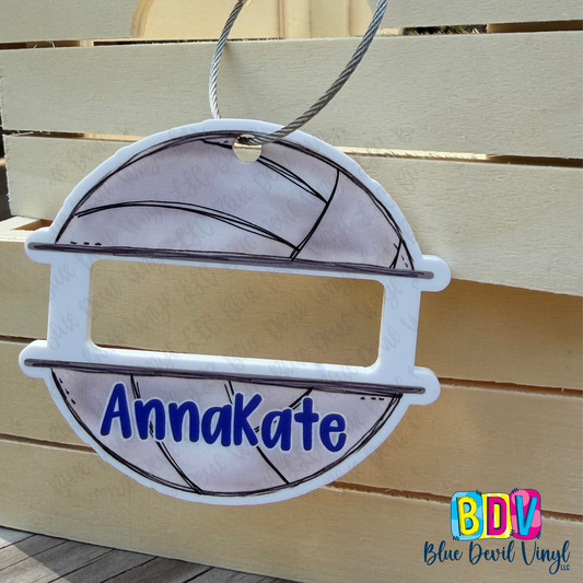 Ponytail Holder Sports Tags